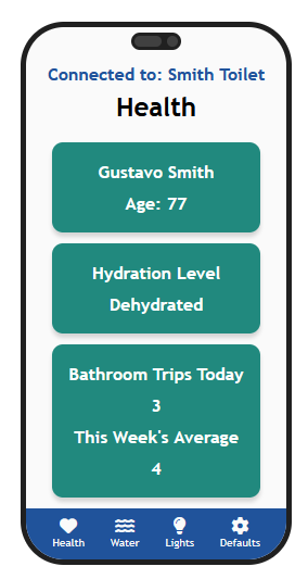 The updated phone interface